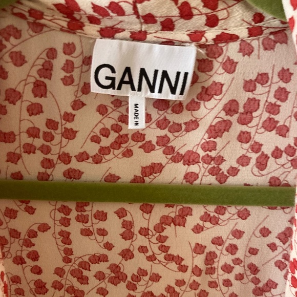 Ganni Printed Crepe Dress - Picture 4 of 8